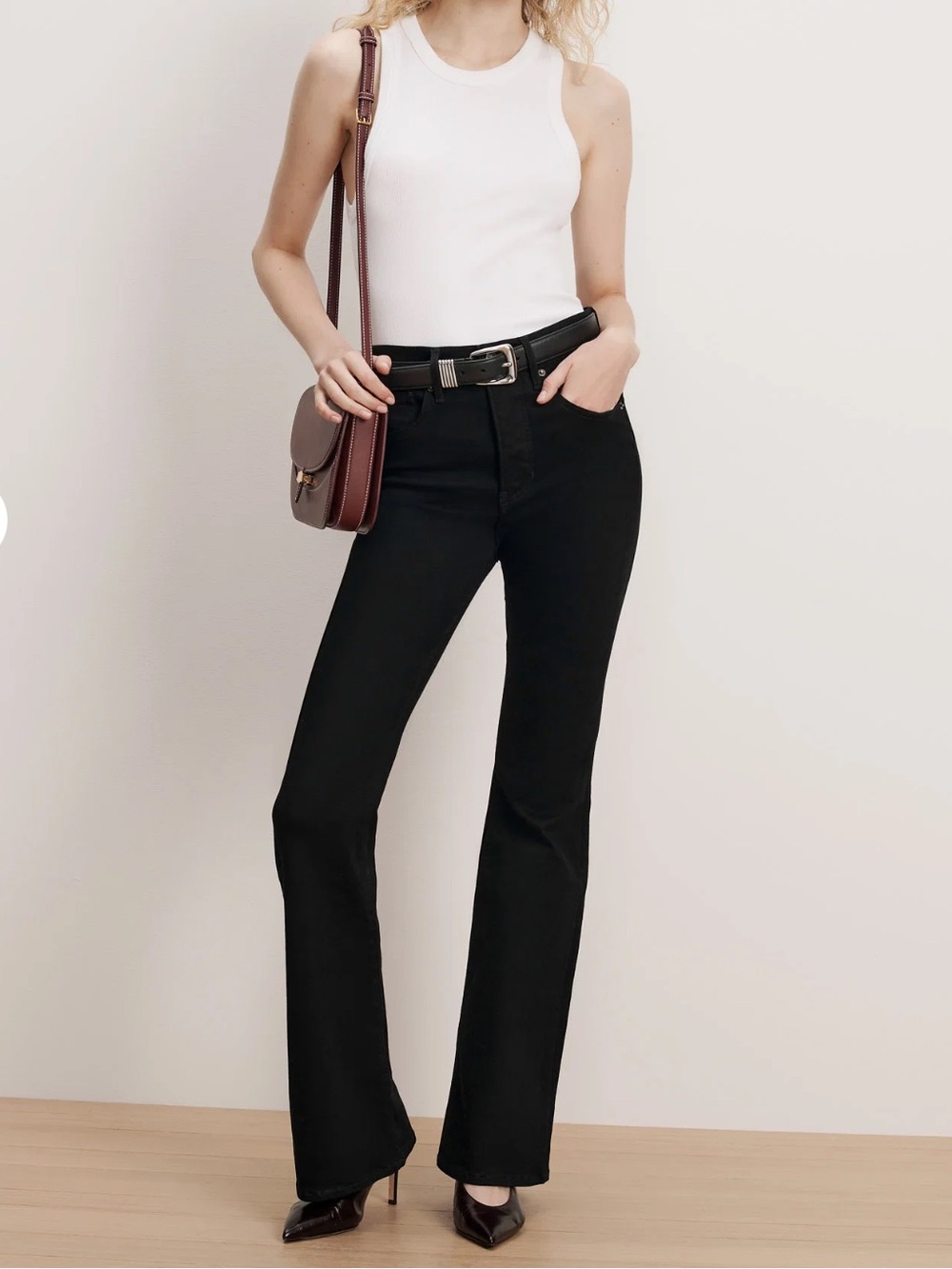 Veronica Beard Beverly Black Skinny Flare Jeans